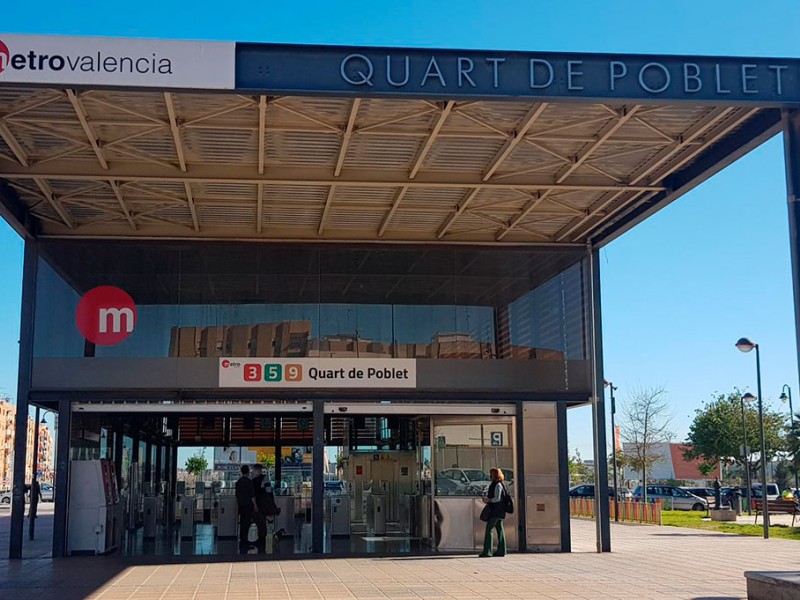 Zona de Quart de Poblet donde se ubica el Edificio Aqua de Quart